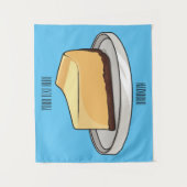 Afbeelding van de Cheesecake-cartoon Wandkleed (Voorkant)