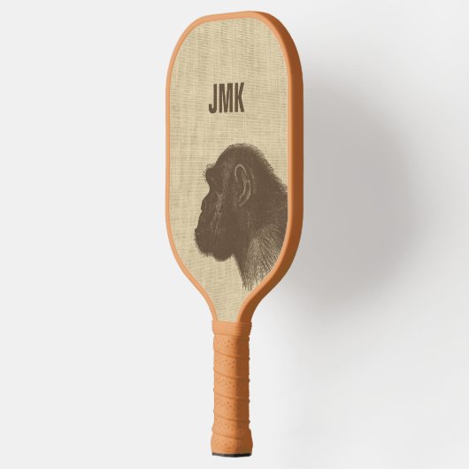afbeelding van de chimpansee Persoonlijk Pickleball Paddle (Links)