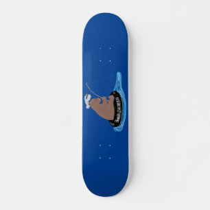 Afbeelding van de Cute beer cub Fishing cartoon Skateboard