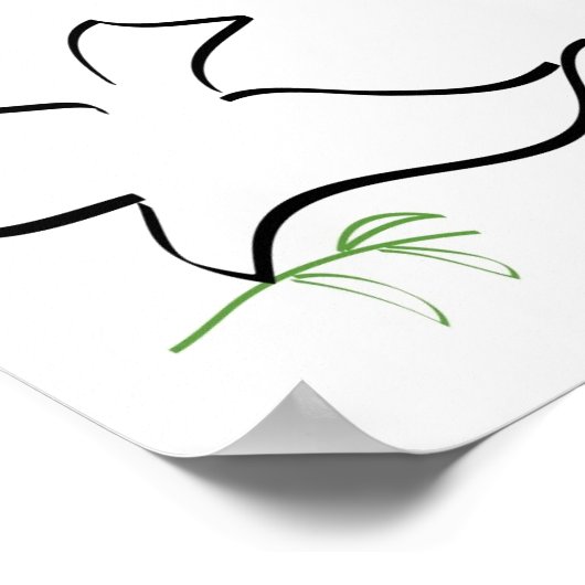 Afbeelding van de Dove and Olive Branch Poster (Hoek)