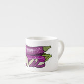 Afbeelding van de eierplant-cartoon espresso kop (Voorkant rechts)