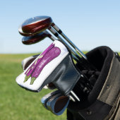 Afbeelding van de eierplant-cartoon golfheadcover (Insitu)