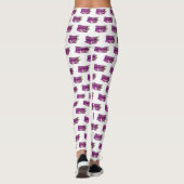 Afbeelding van de eierplant-cartoon leggings (Achterkant)