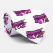 Afbeelding van de eierplant-cartoon stropdas (Opgerold)