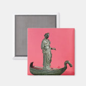 Afbeelding van de Goddess Sequana Magneet (Voorkant / Achterkant)