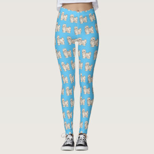 Afbeelding van de Havanese cartoon Leggings