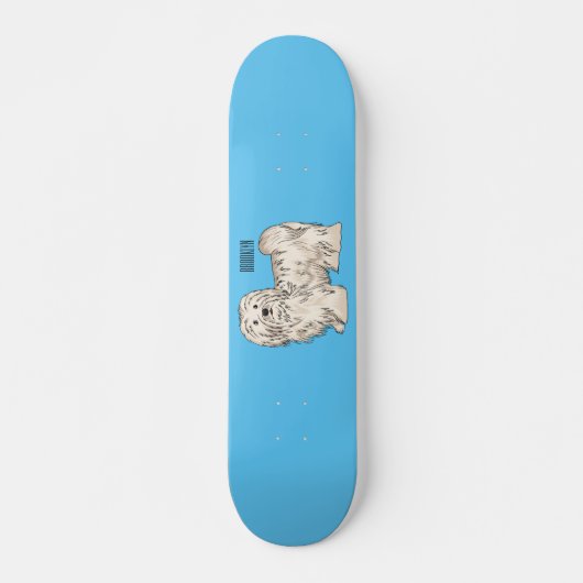 Afbeelding van de Havanese cartoon Skateboard (Voorkant)