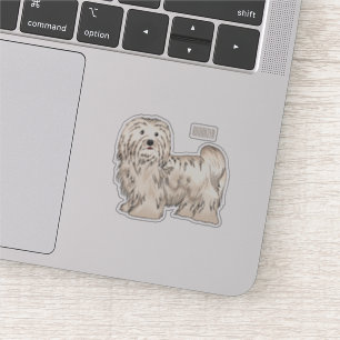 Afbeelding van de Havanese cartoon Sticker