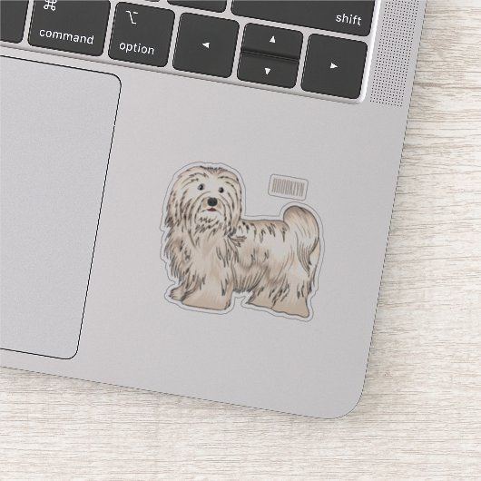 Afbeelding van de Havanese cartoon Sticker (Detail)