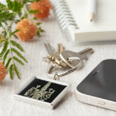 Afbeelding van de Hindu Goddess Kali Sleutelhanger (Zijkant)