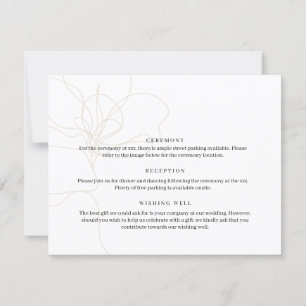 Afbeelding van de kaart met handgetekende bloemen