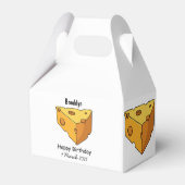 Afbeelding van de kaascartoon bedankdoosjes (Achterkant)