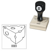 Afbeelding van de kaascartoon 	rubberstempel (Gestempeld)