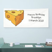 Afbeelding van de kaascartoon spandoek (Beurs)