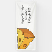 Afbeelding van de kaascartoon spandoek (Verticaal)