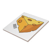 Afbeelding van de kaascartoon tegeltje (Zijkant)