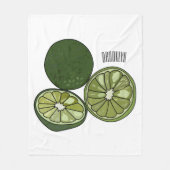 Afbeelding van de Kaffir-limoen Fleece Deken (Voorkant)