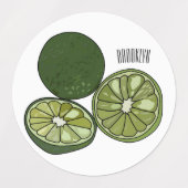 Afbeelding van de Kaffir-limoen Labels (Design 2)