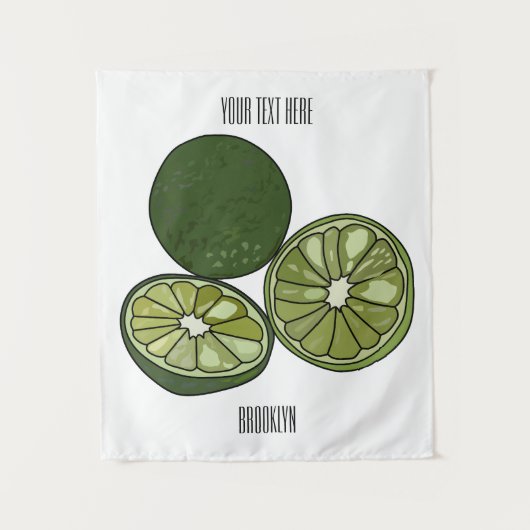 Afbeelding van de Kaffir-limoen Wandkleed (Voorkant)