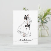 Afbeelding van de Mode Groom en Bride Menu (Staand voorkant)