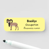 Afbeelding van de Mouflon-geit Naamplaatje (In situ)