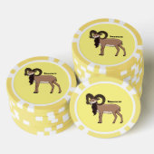 Afbeelding van de Mouflon-geit Poker Chips (Opstapeling)
