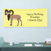 Afbeelding van de Mouflon-geit Spandoek (Beurs)