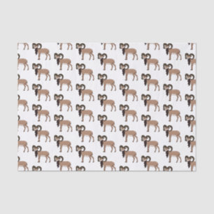 Afbeelding van de Mouflon-geit Tissuepapier