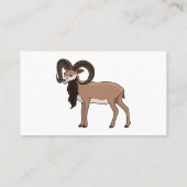 Afbeelding van de Mouflon-geit Visitekaartje (Achterkant)