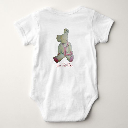 afbeelding van de oude  teddybeer romper (Achterkant)