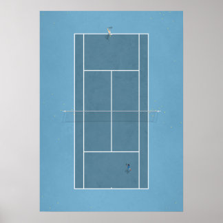 Afbeelding van de rechtbank van Tennis Poster