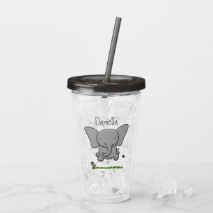 Afbeelding van de schattige cartoon van de baby acryl drinkbeker