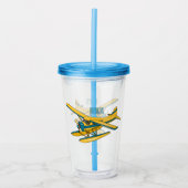 Afbeelding van de Seaplane cartoon Acryl Drinkbeker (Voorkant)