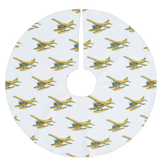 Afbeelding van de Seaplane cartoon Kerstboom Rok (Voorkant)