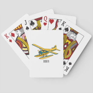 Afbeelding van de Seaplane cartoon Pokerkaarten