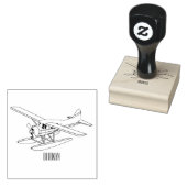 Afbeelding van de Seaplane cartoon Rubberstempel (Gestempeld)