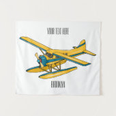 Afbeelding van de Seaplane cartoon Wandkleed (Voorkant (horizontaal))