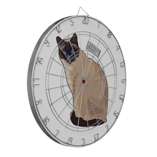 Afbeelding van de Siamese cartoon Dartbord (Voorkant Links)