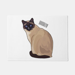 Afbeelding van de Siamese cartoon Deurmat