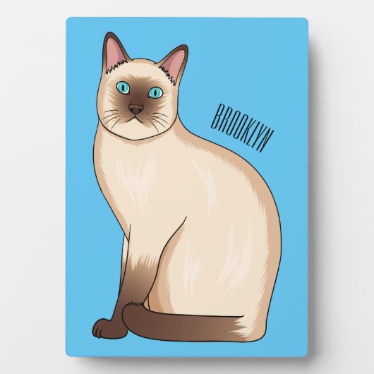 Afbeelding van de Siamese cartoon Fotoplaat (voorkant)