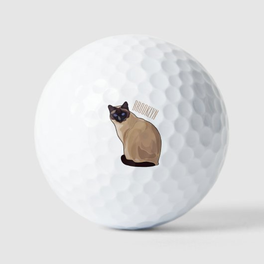 Afbeelding van de Siamese cartoon Golfballen (Voorkant)