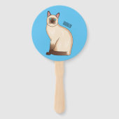 Afbeelding van de Siamese cartoon Handwaaier (Achterkant)