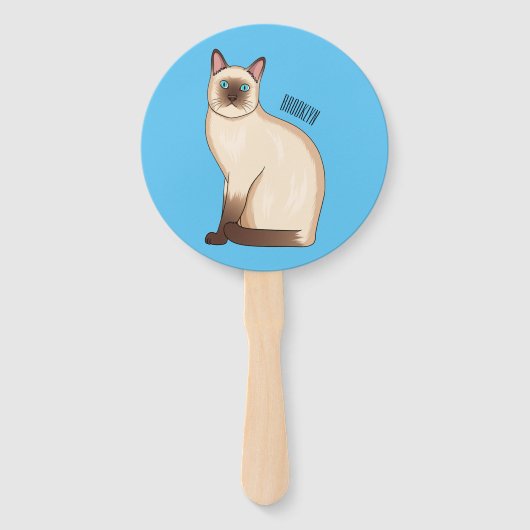 Afbeelding van de Siamese cartoon Handwaaier (Voorkant)