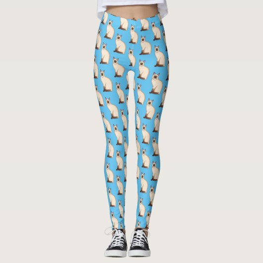 Afbeelding van de Siamese cartoon Leggings (Voorkant)