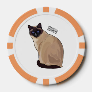 Afbeelding van de Siamese cartoon Poker Chips