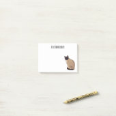 Afbeelding van de Siamese cartoon Post-it® Notes (Op bureau)