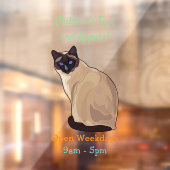 Afbeelding van de Siamese cartoon Raamsticker (Vel 2)