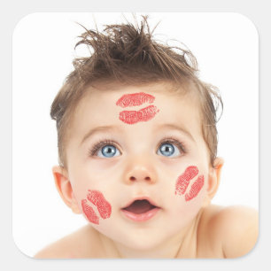 Afbeelding van de Small Cute Cupid Vierkante Sticker
