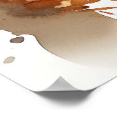 AFBEELDING VAN DE TREKKER-Waterverf Poster (Hoek)