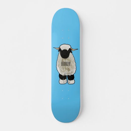 Afbeelding van de Valais Blwlese-cartoon Skateboard (Voorkant)